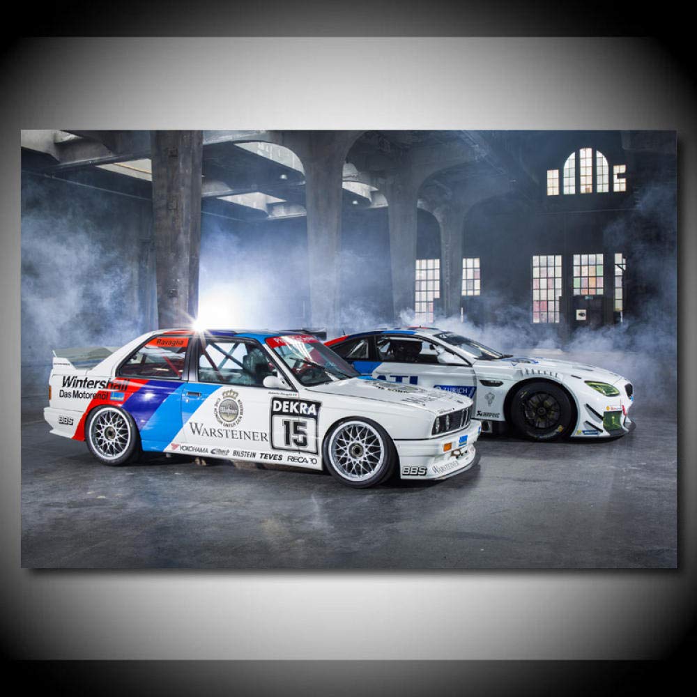 Amazon.co.jp: 現代壁アートキャンバス絵画スーパーカー BMW